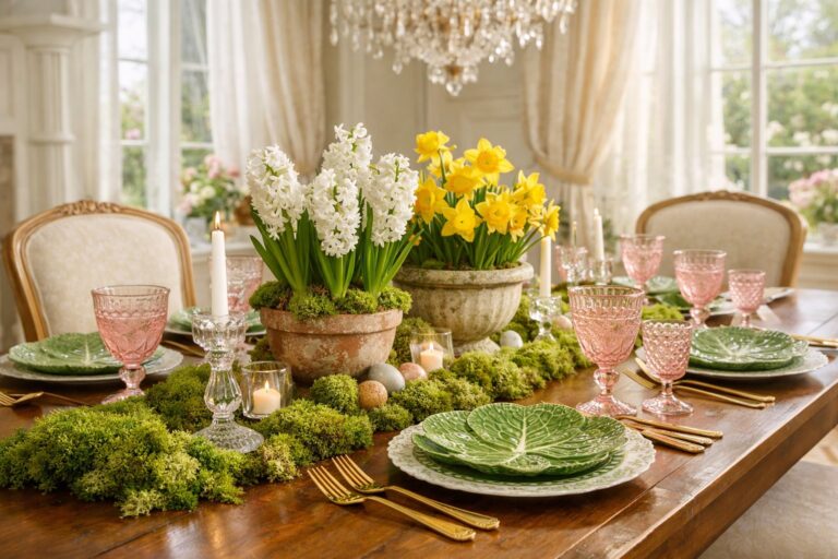 Beautiful Spring Tablescapes & Centerpiece Ideas