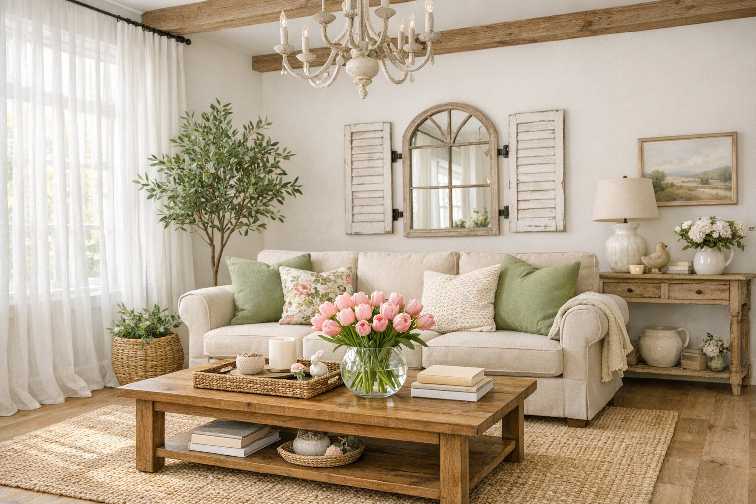 Budget-Friendly Spring Living Room Decorating Ideas